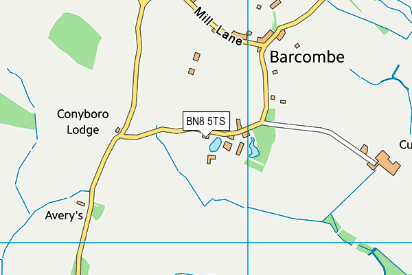 BN8 5TS map - OS VectorMap District (Ordnance Survey)
