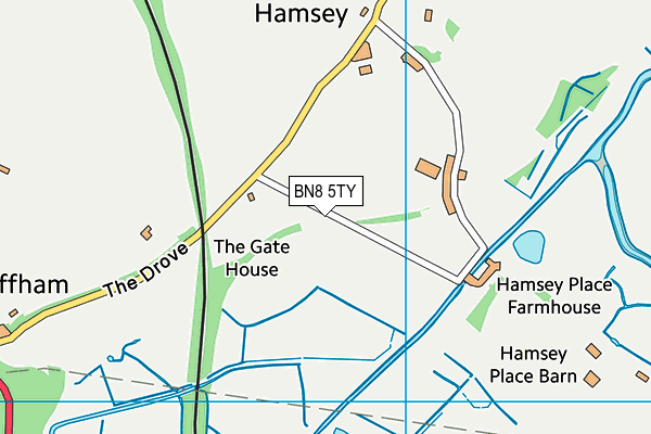 BN8 5TY map - OS VectorMap District (Ordnance Survey)