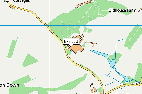 BN8 5UU map - OS VectorMap District (Ordnance Survey)