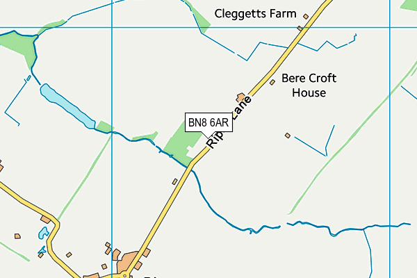 BN8 6AR map - OS VectorMap District (Ordnance Survey)