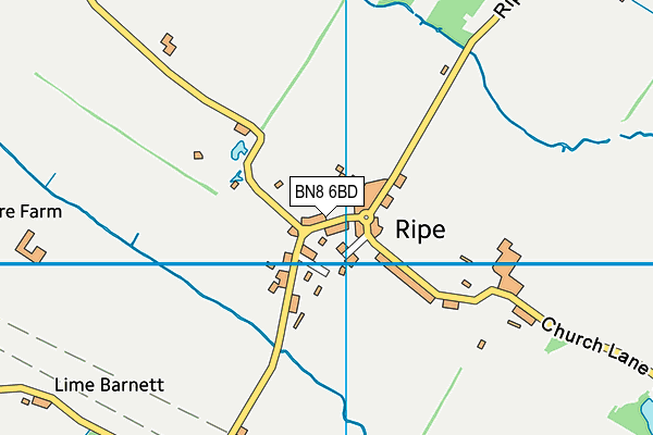 BN8 6BD map - OS VectorMap District (Ordnance Survey)