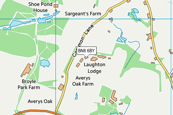 Map of LAUGHTON LODGE MANAGEMENT AND SERVICES COMPANY LIMITED at district scale