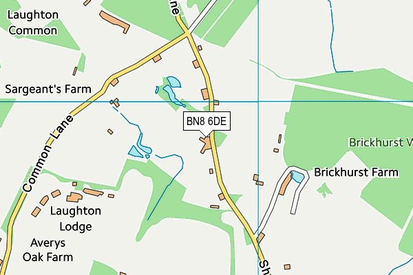 BN8 6DE map - OS VectorMap District (Ordnance Survey)
