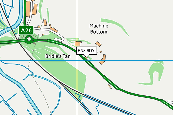 BN8 6DY map - OS VectorMap District (Ordnance Survey)
