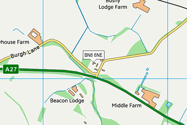 BN8 6NE map - OS VectorMap District (Ordnance Survey)