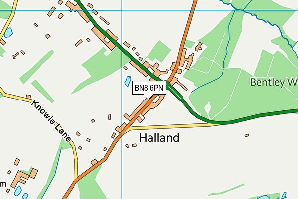 BN8 6PN map - OS VectorMap District (Ordnance Survey)