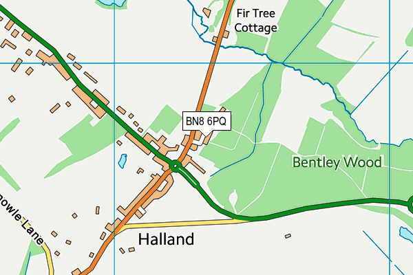 BN8 6PQ map - OS VectorMap District (Ordnance Survey)
