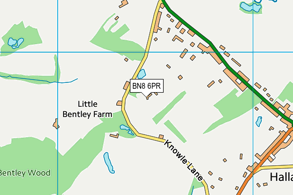 BN8 6PR map - OS VectorMap District (Ordnance Survey)