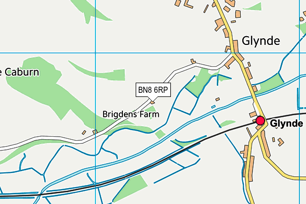 BN8 6RP map - OS VectorMap District (Ordnance Survey)