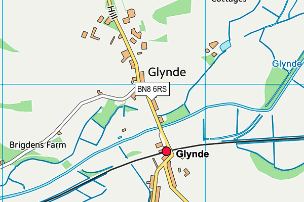 Glynde Recreation Ground map (BN8 6RS) - OS VectorMap District (Ordnance Survey)