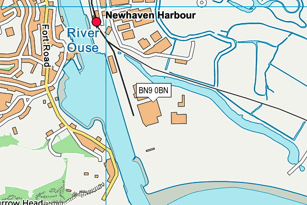 BN9 0BN map - OS VectorMap District (Ordnance Survey)
