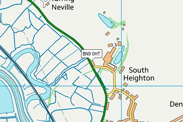 BN9 0HT map - OS VectorMap District (Ordnance Survey)