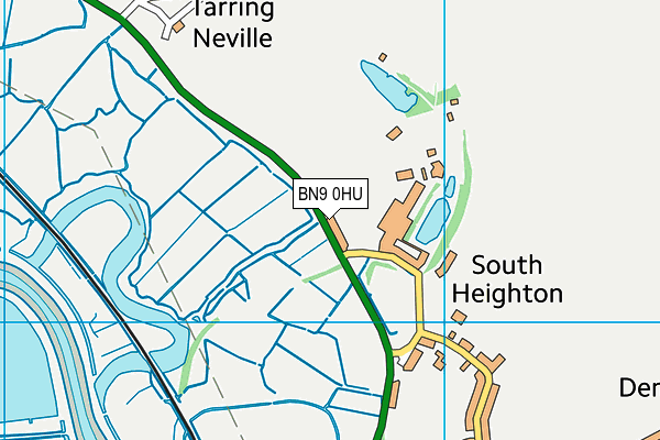 BN9 0HU map - OS VectorMap District (Ordnance Survey)