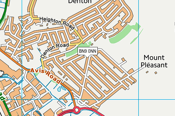 BN9 0NN map - OS VectorMap District (Ordnance Survey)