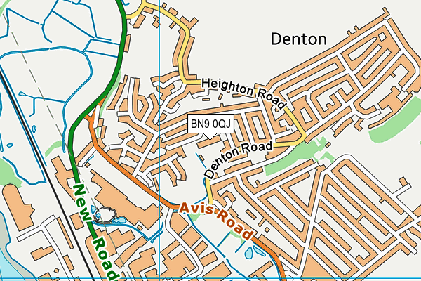 Denton Community Primary School and Nursery map (BN9 0QJ) - OS VectorMap District (Ordnance Survey)