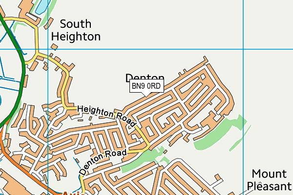 BN9 0RD map - OS VectorMap District (Ordnance Survey)