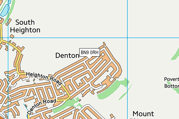 BN9 0RH map - OS VectorMap District (Ordnance Survey)