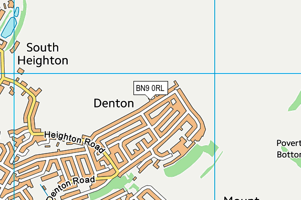 BN9 0RL map - OS VectorMap District (Ordnance Survey)
