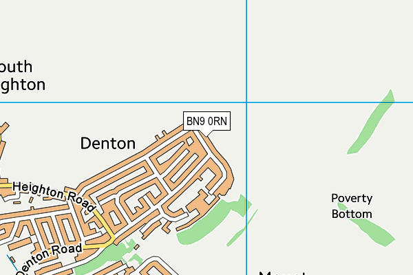BN9 0RN map - OS VectorMap District (Ordnance Survey)
