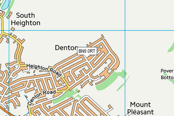 BN9 0RT map - OS VectorMap District (Ordnance Survey)