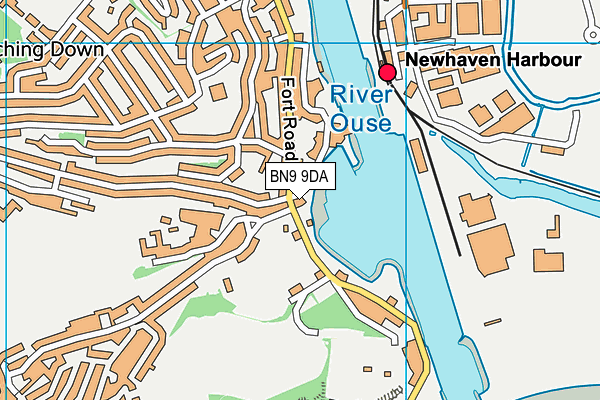 BN9 9DA map - OS VectorMap District (Ordnance Survey)