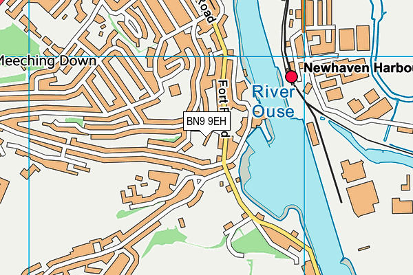 BN9 9EH map - OS VectorMap District (Ordnance Survey)
