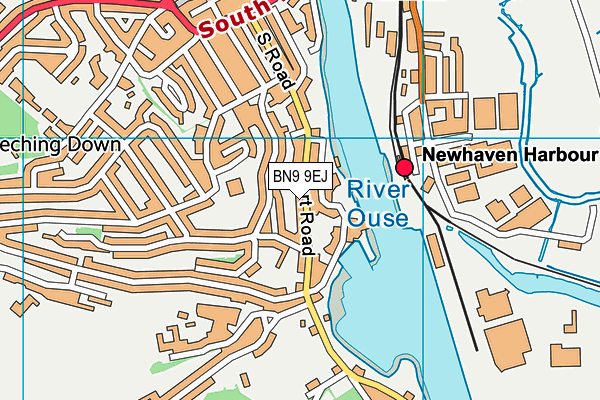 BN9 9EJ map - OS VectorMap District (Ordnance Survey)