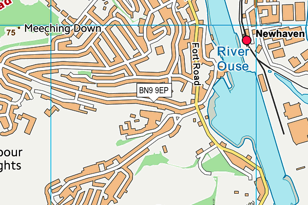 BN9 9EP map - OS VectorMap District (Ordnance Survey)