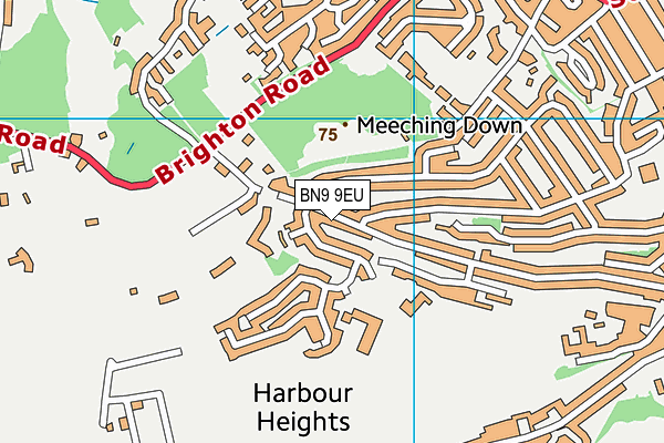 BN9 9EU map - OS VectorMap District (Ordnance Survey)