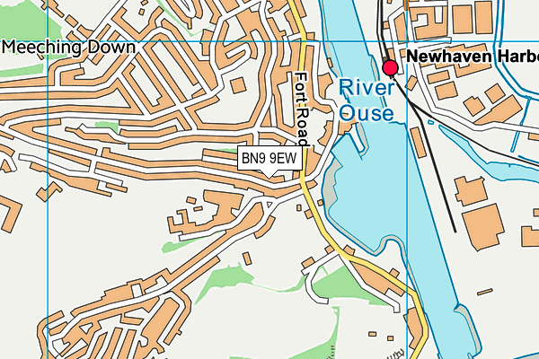 BN9 9EW map - OS VectorMap District (Ordnance Survey)