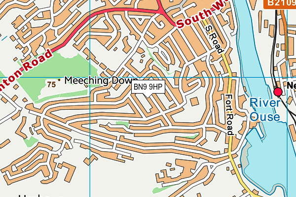BN9 9HP map - OS VectorMap District (Ordnance Survey)