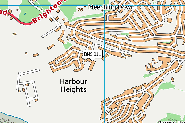 Seahaven Academy map (BN9 9JL) - OS VectorMap District (Ordnance Survey)