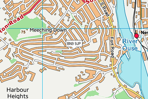 BN9 9JP map - OS VectorMap District (Ordnance Survey)