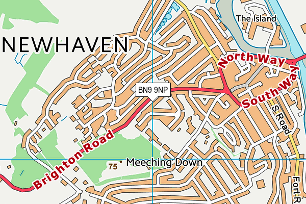 BN9 9NP map - OS VectorMap District (Ordnance Survey)