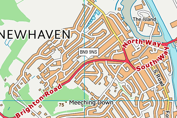 BN9 9NS map - OS VectorMap District (Ordnance Survey)