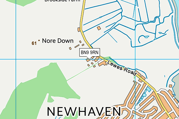BN9 9RN map - OS VectorMap District (Ordnance Survey)