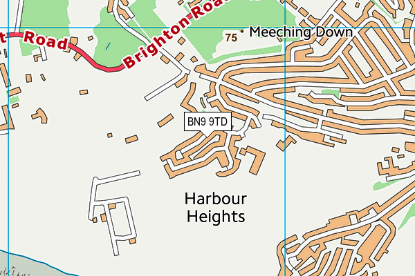 Seahaven Academy map (BN9 9TD) - OS VectorMap District (Ordnance Survey)