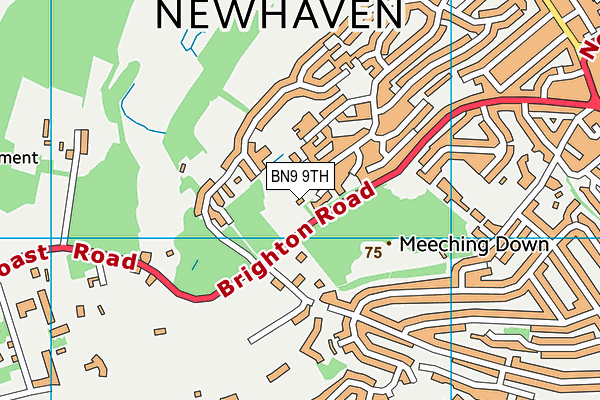 BN9 9TH map - OS VectorMap District (Ordnance Survey)
