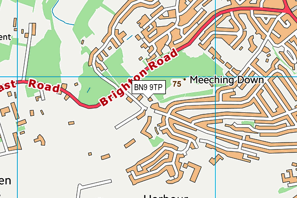 BN9 9TP map - OS VectorMap District (Ordnance Survey)