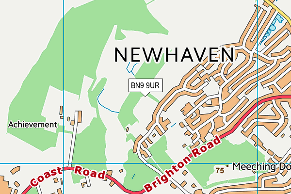 BN9 9UR map - OS VectorMap District (Ordnance Survey)