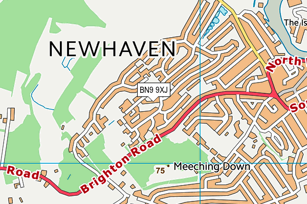 BN9 9XJ map - OS VectorMap District (Ordnance Survey)