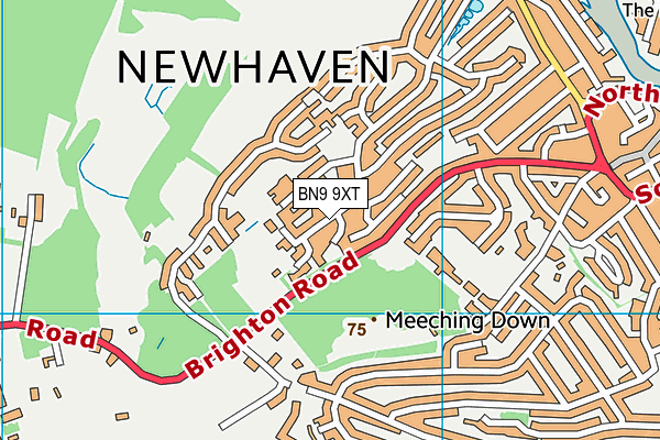 BN9 9XT map - OS VectorMap District (Ordnance Survey)