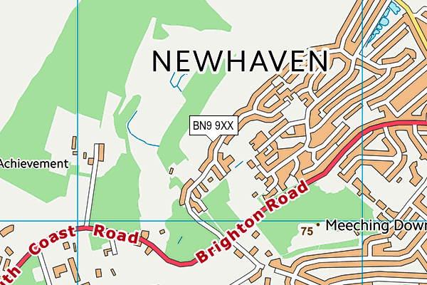 BN9 9XX map - OS VectorMap District (Ordnance Survey)
