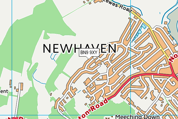 BN9 9XY map - OS VectorMap District (Ordnance Survey)