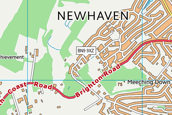 BN9 9XZ map - OS VectorMap District (Ordnance Survey)