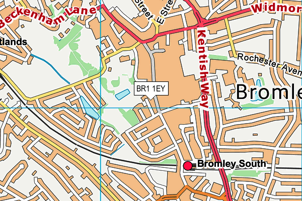 BR1 1EY map - OS VectorMap District (Ordnance Survey)