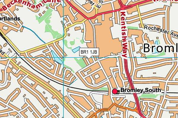 BR1 1JB map - OS VectorMap District (Ordnance Survey)