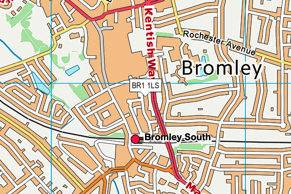 BR1 1LS map - OS VectorMap District (Ordnance Survey)