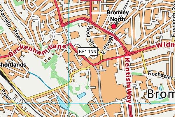 BR1 1NN map - OS VectorMap District (Ordnance Survey)