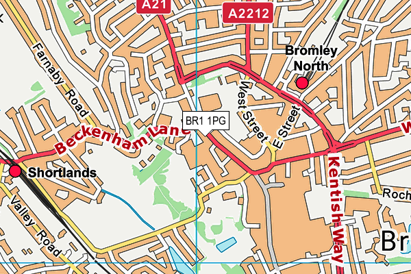 Map of 253, LEWISHAM WAY (MANAGEMENT COMPANY) LIMITED at district scale